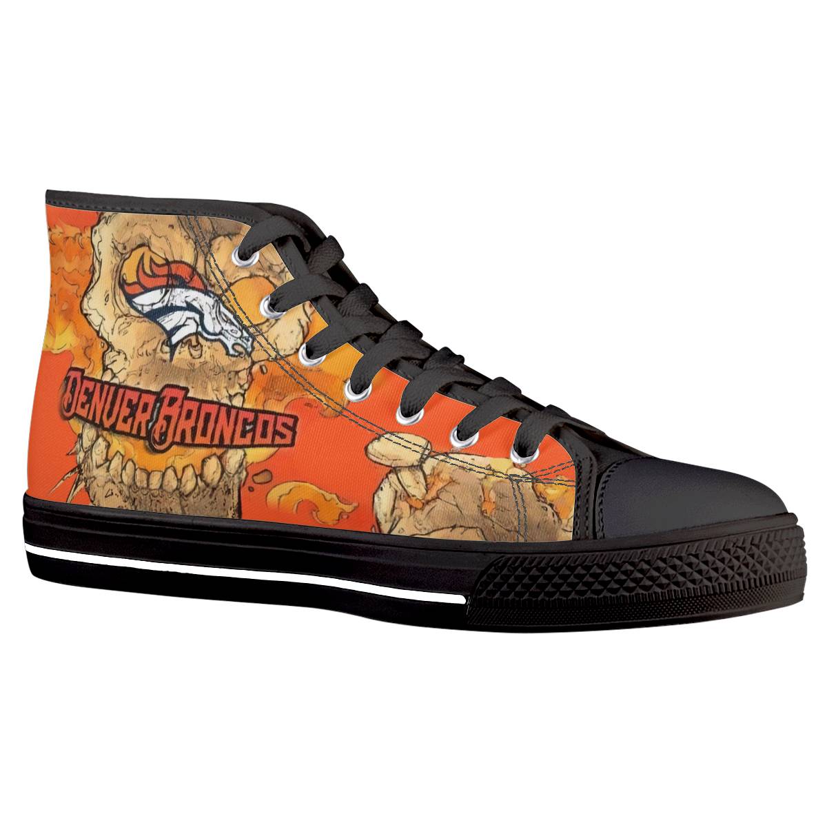 Men's Cleveland Browns High Top Canvas Sneakers 005 Men's Cleveland Browns High Top Canvas Sneakers 005